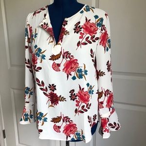 LOFT wild flower top